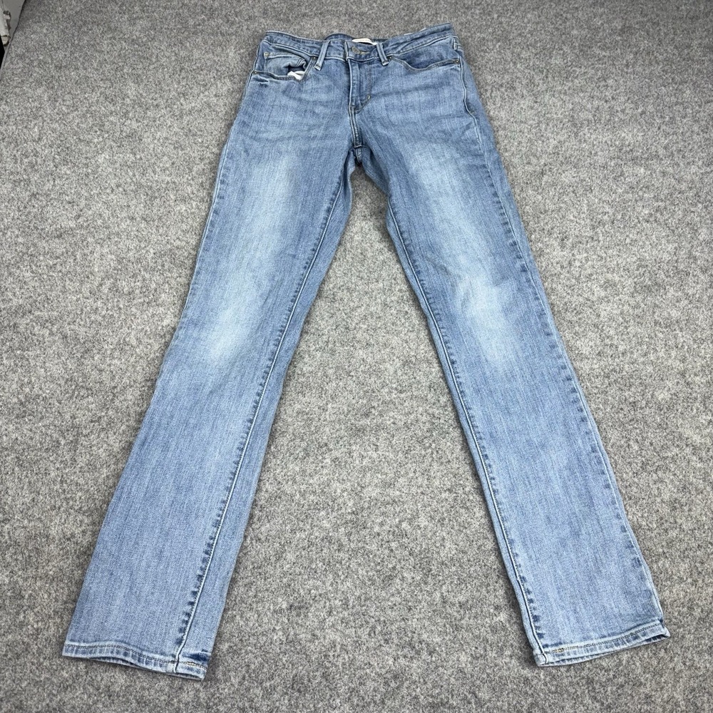 Levi's Skinny Jeans Women's 27 Mid Rise Light Wash Blue Denim Stretch Casual